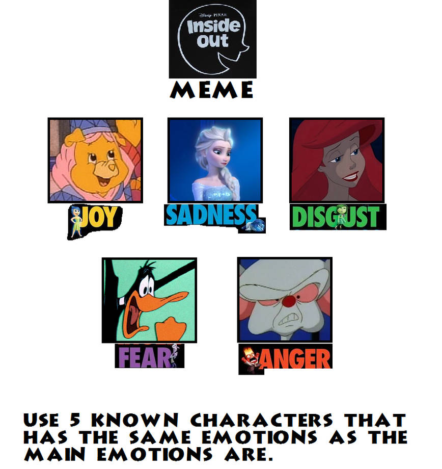 My Inside Out Cast Meme By Sarah Yousif On DeviantArt My inside out cast meme by sarah yousif on deviantart