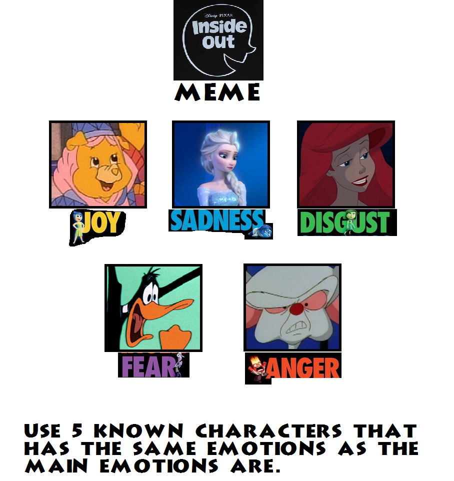 My Inside Out Cast Meme by Sarah-Yousif on DeviantArt