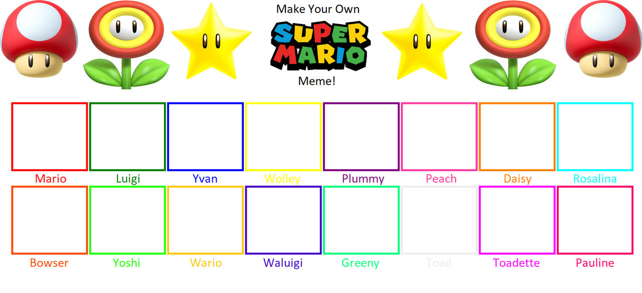 Super Mario Meme Blank Template by SarahYousif on DeviantArt