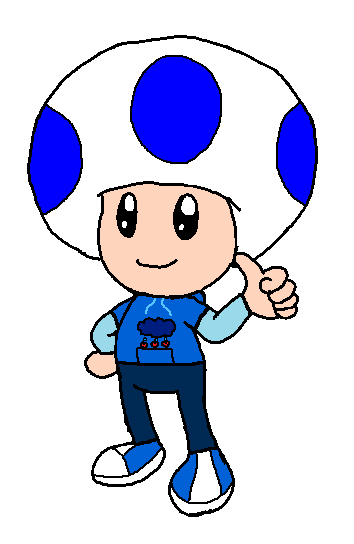 Blue Toad as Grumpy Bear by Sarah-Yousif on DeviantArt