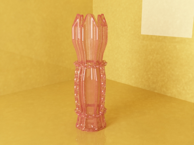 Vase Pink Clear