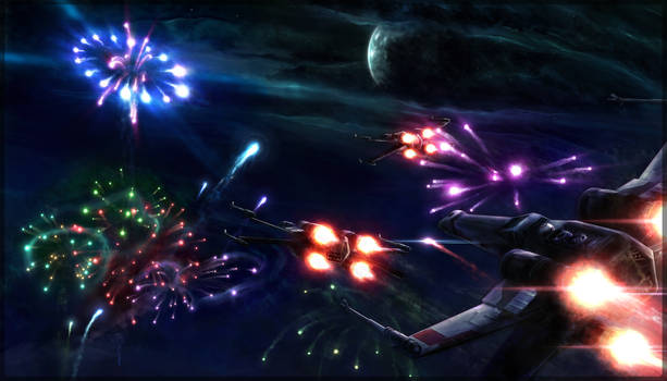 X-Wing Endor Celebration
