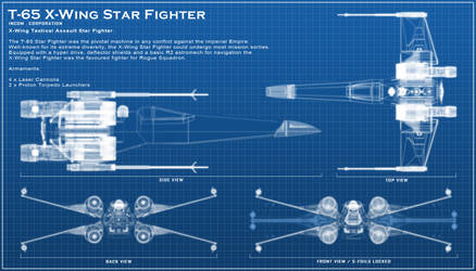 X-Wing Blue Print