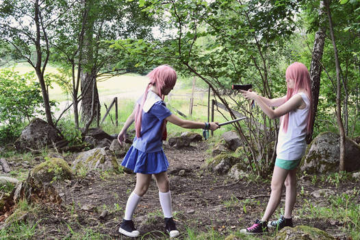 Gasai Yuno and Lucy Cosplay