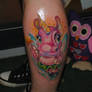 Dancing Hippo tattoo by Adda