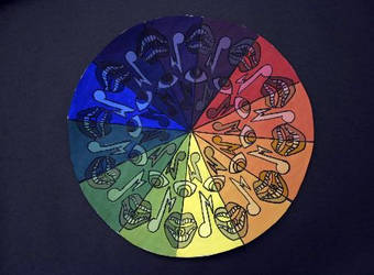 Radial Symmetry Color Wheel