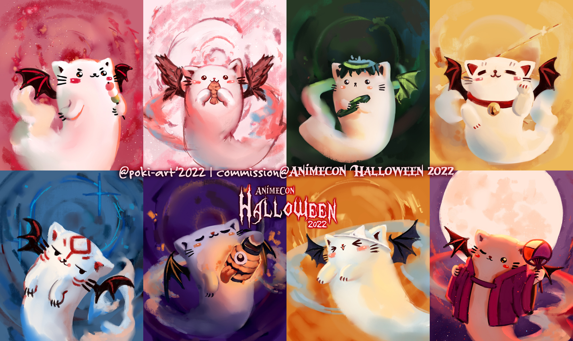 ID cards Animecon Halloween 2022 by Poki-art on DeviantArt