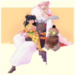 Sesshomaru and co by bebebean