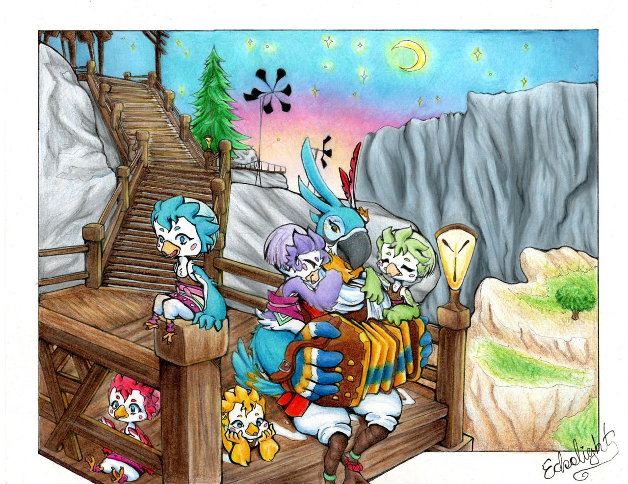 Evening in Rito Village by Echolight15 on DeviantArt