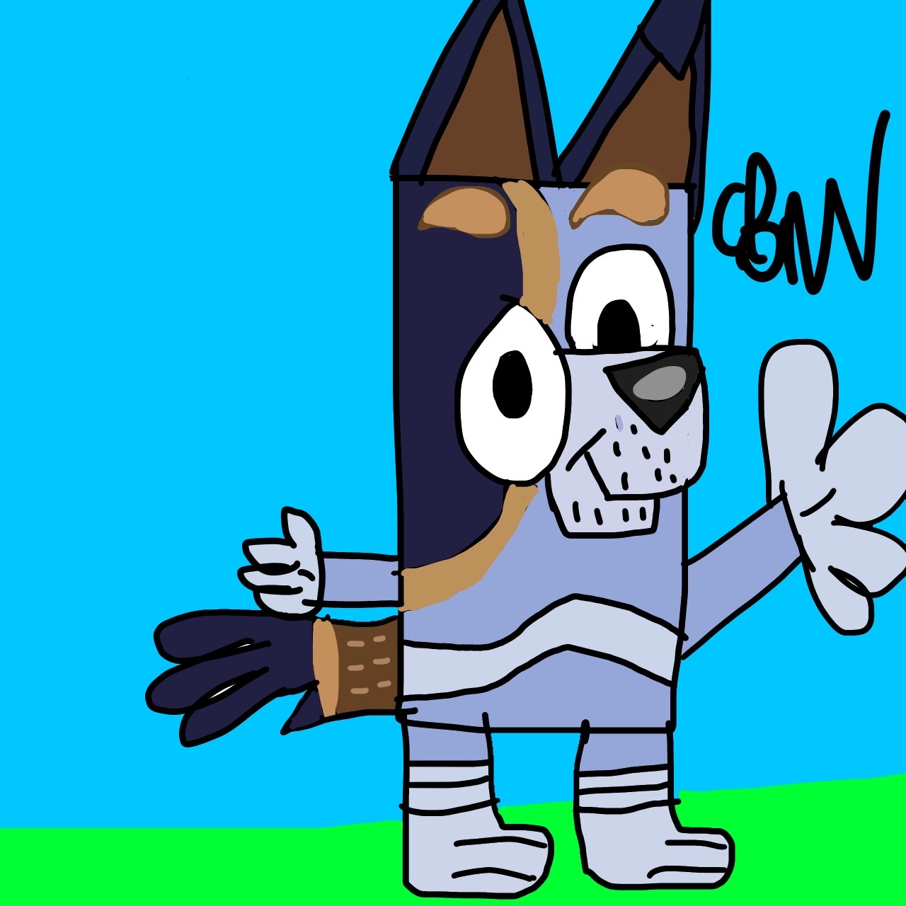Bluey uncle stripe by witica3 on DeviantArt