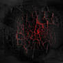 Burning Black Cracked Yogurt - texture
