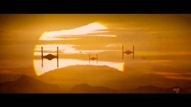 Star Wars Sonnenuntergang