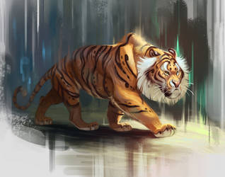 Tiger Painting by TehChan