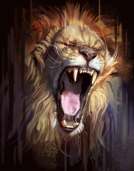 Angry Lion