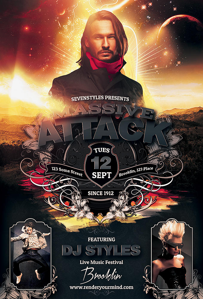 Dynamite Flyer Examples Massive Flyer Template by 7styles on DeviantArt