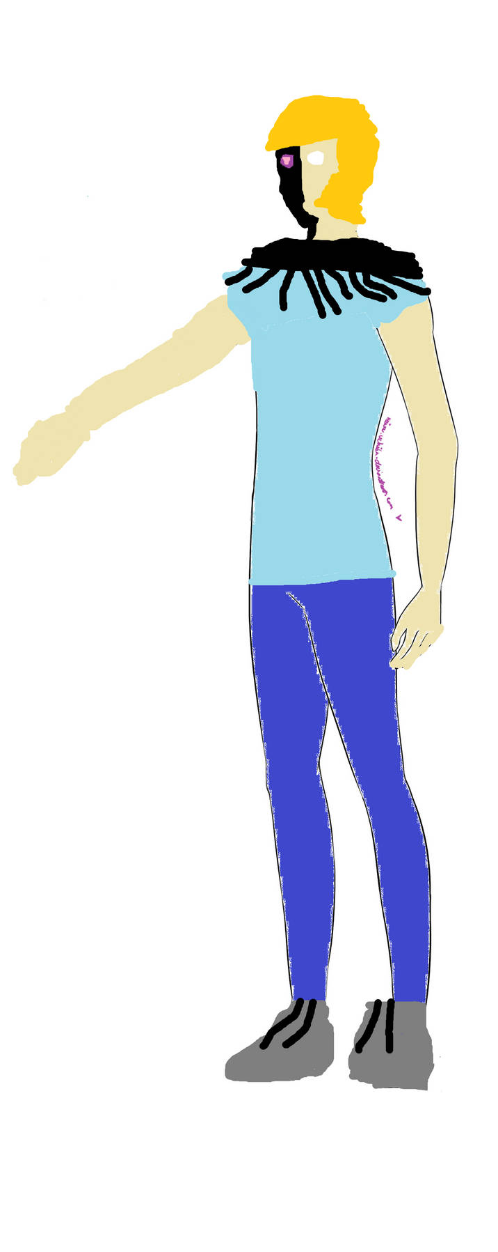 art of my minecraft skin i drew