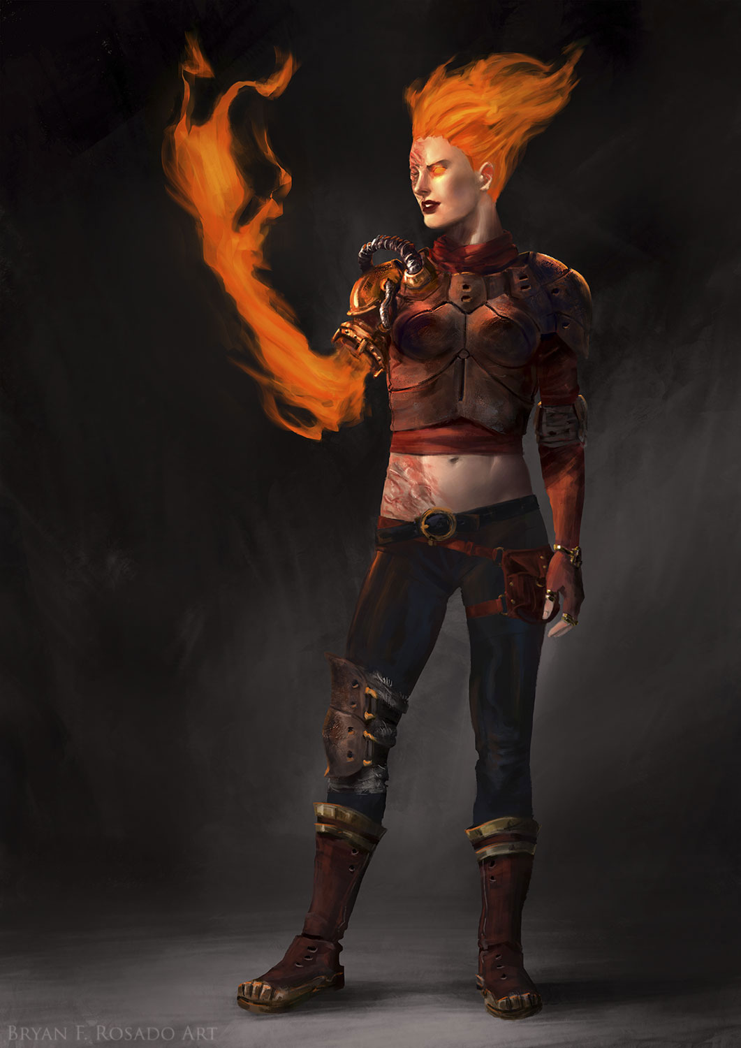 Chandra, Daring Pyromancer by BryanFRosadoArt on DeviantArt