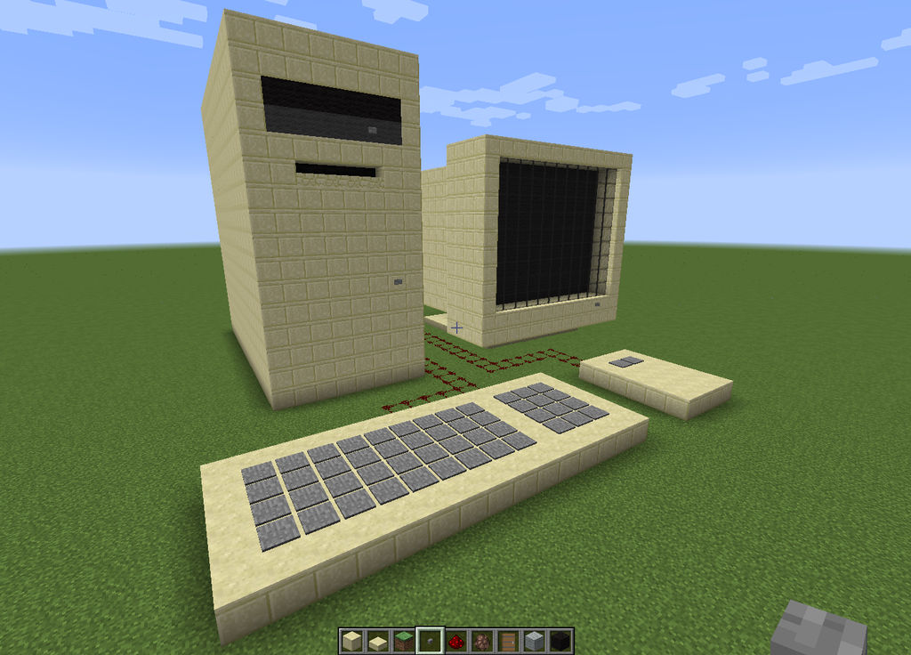 90s computer built in minecraft by MacThePlaneh on DeviantArt