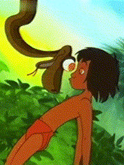 Mowgli looked into Kaa's eyes mirror (2)