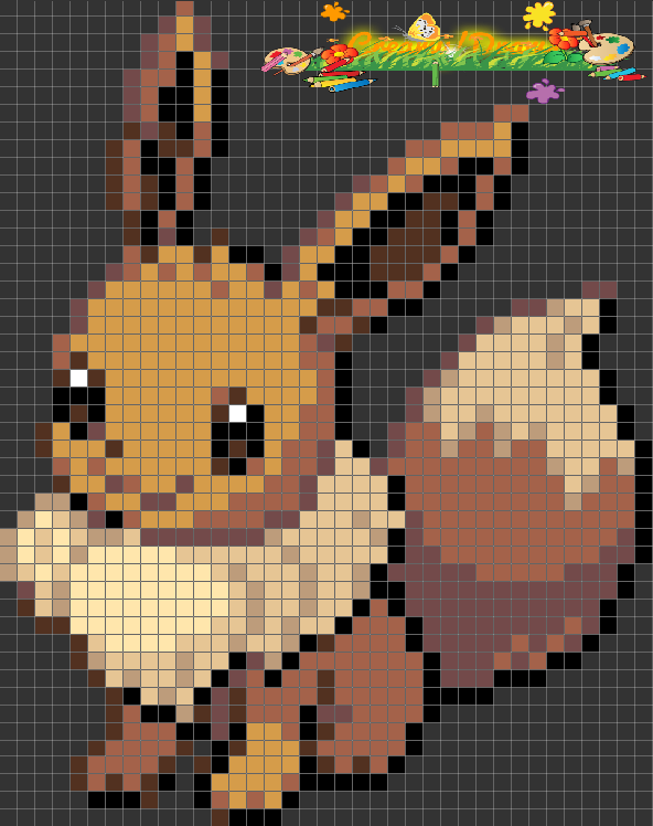 Pixel art!Eevee! by CreamyKitty17 on DeviantArt