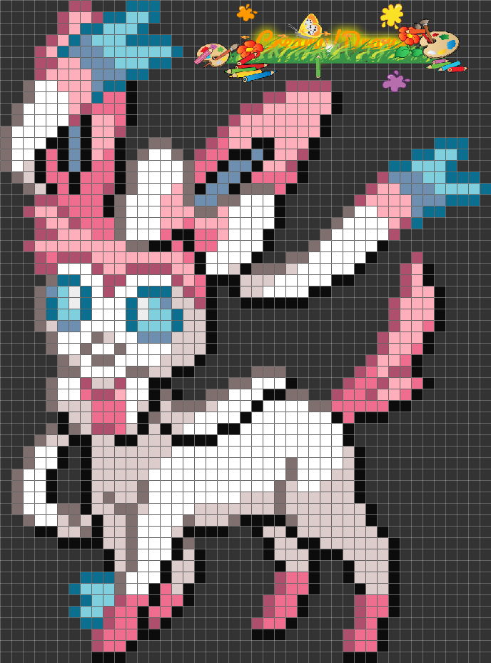 Pixel art!Sylveon! by CreamyKitty17 on DeviantArt