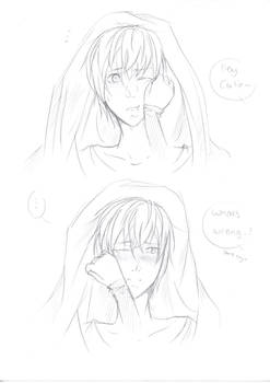 (Sketch) ..Please, don't cry~