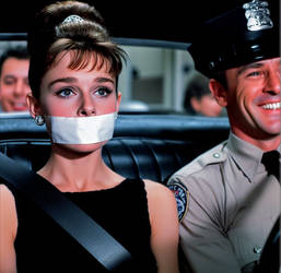 Audrey Hepburn Gagged 