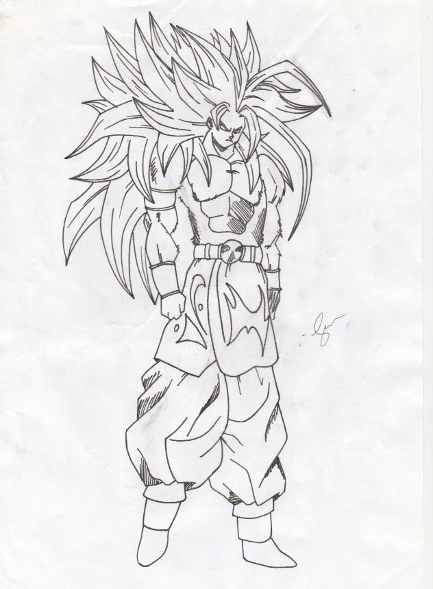 Ssj5 Drawing Goku SSJ5 by In7aglio on DeviantArt