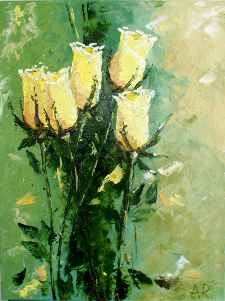 FIVE YELLOW ROSES by arimai on DeviantArt