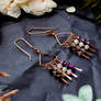 Wire Wrapped Ace Earrings