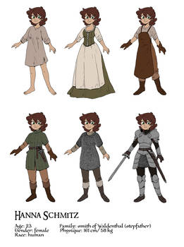 Hanna character outfits