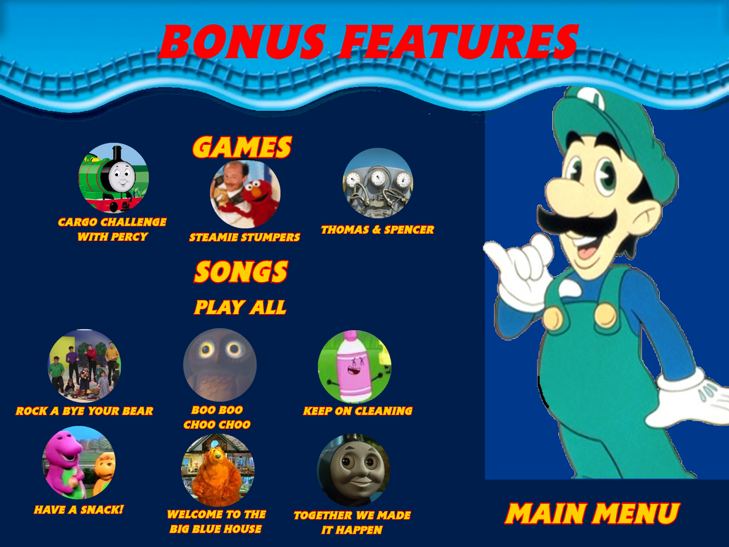 Friends Collection Disc 2 Bonus Features Menu by CSimpsonsThomasFan on ...
