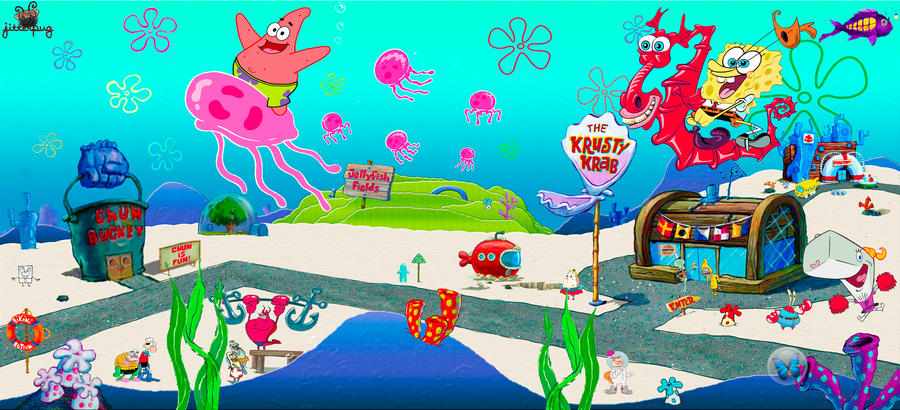 Spongebob Aquarium Background by jitterpug on DeviantArt