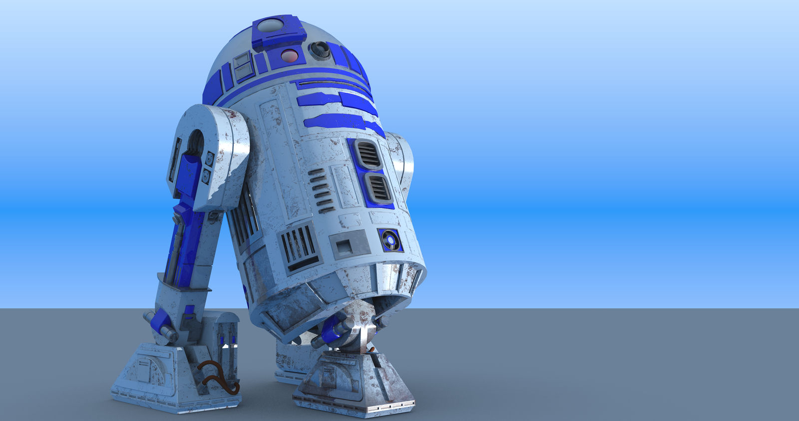 R2D2 Rough Render by Totidoki on DeviantArt