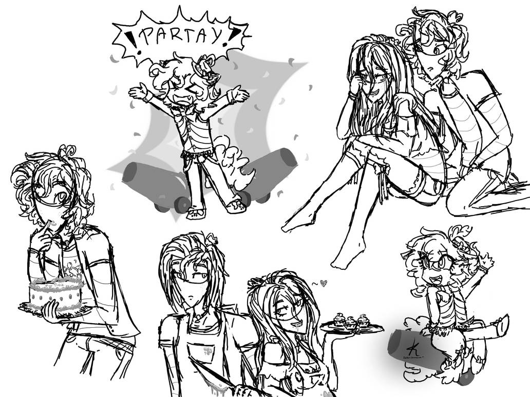 Random Berry Artist MLP: Random Berry And Pinkie Sketches by Monnarcha on DeviantArt