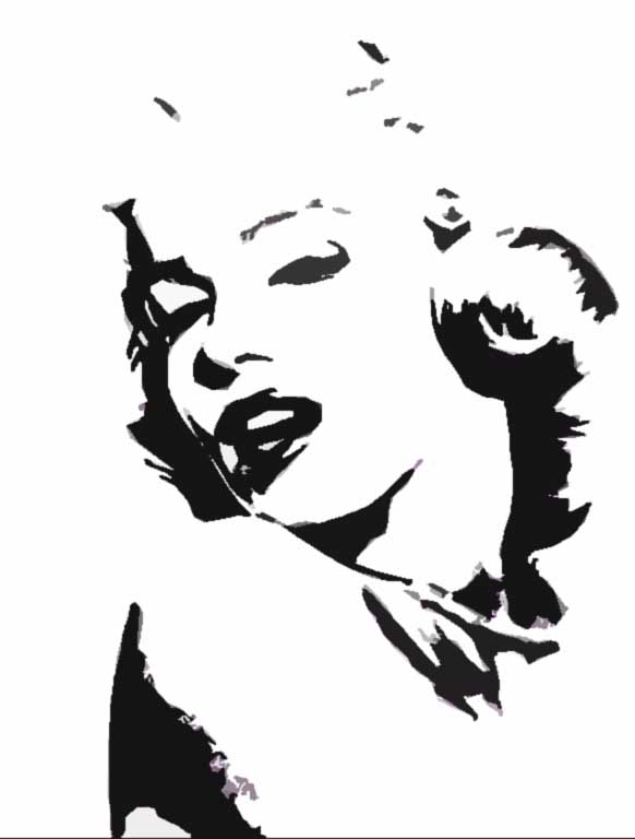 Marilyn Monroe stencil