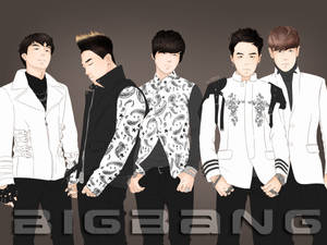 BIGBANG - Fanart Semi-Style OT5 001