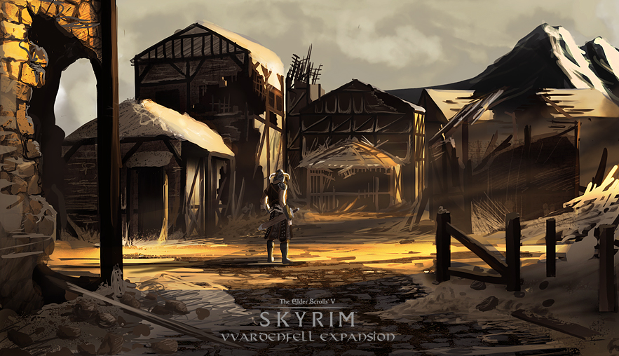 Skryim Vvardenfell Expansion Concept Art