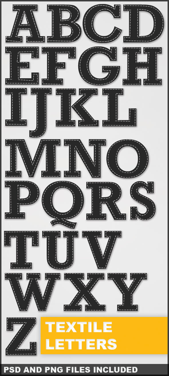 Textile Letters by Katro16 on DeviantArt