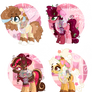 (2/4) Valentine's Plush MLP Adopts