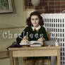 Anne Frank at desk