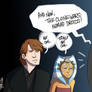 Anakin and Ahsoka's reaction