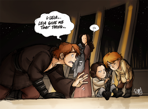 SW - Leia...would you give me that thing... by Renny08