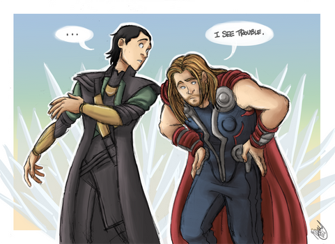 The Avengers - Thor and Loki: I See Trouble
