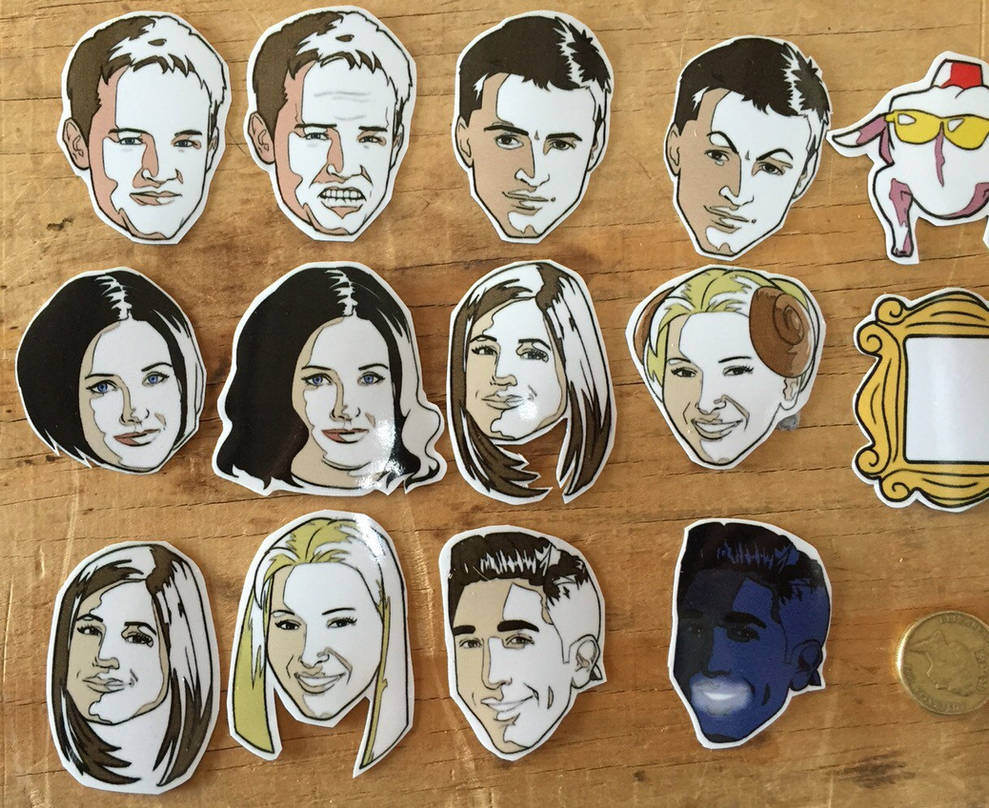 Friends TV Sticker set. by DannyJarratt on DeviantArt