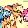 Laughing ponies
