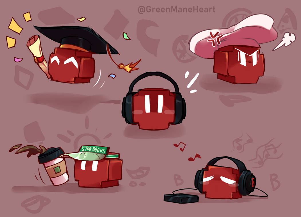 Noteblock doodles - Commission by GreenManeHeart on DeviantArt