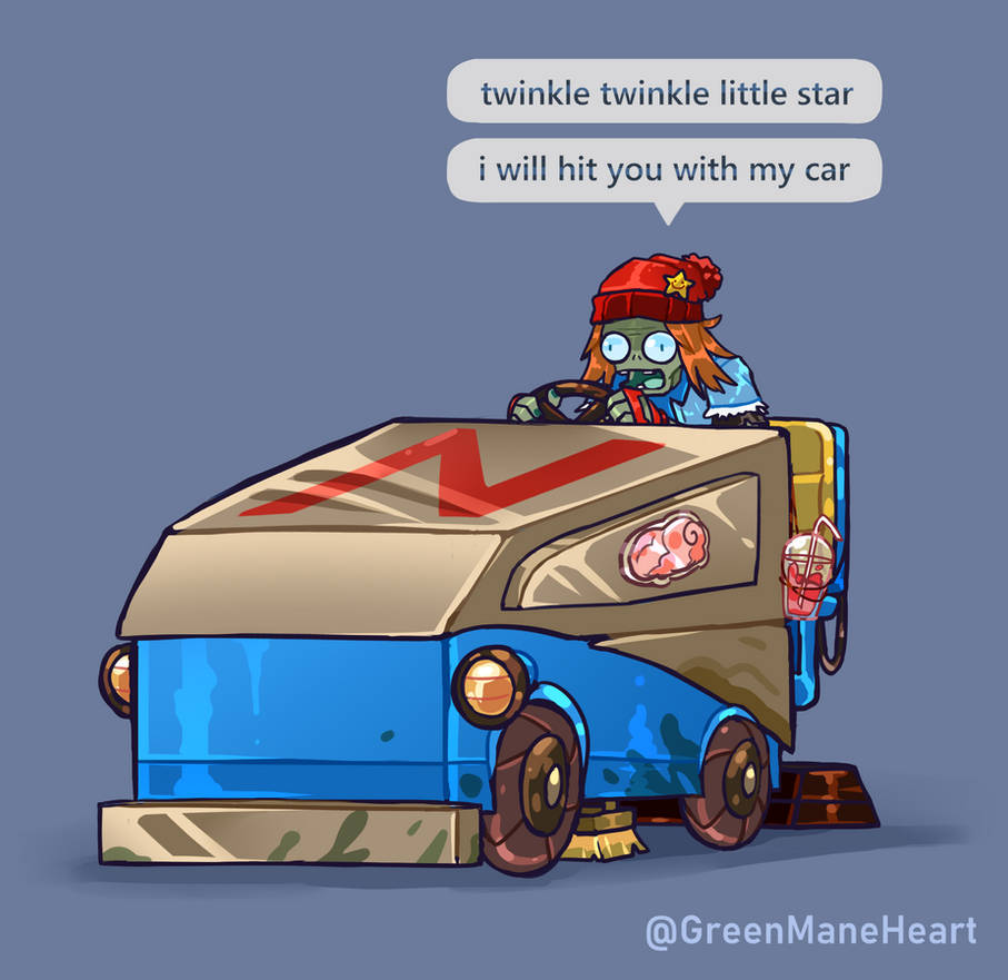 Zomboni Zomboni - Pvz Fanart by GreenManeHeart on DeviantArt