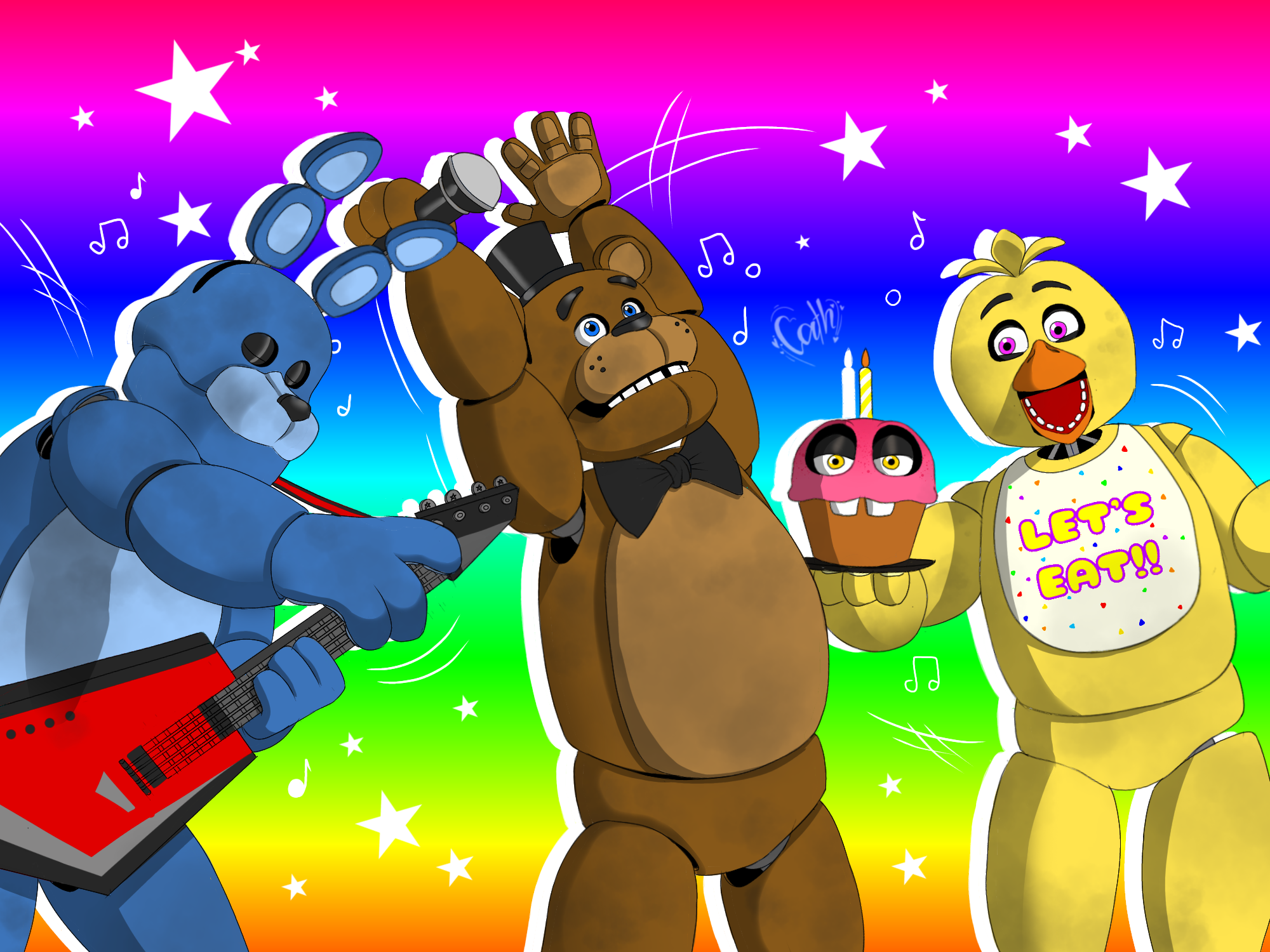 Fazgang Dancing | FNAF movie blooper fanart by ThePurringCatfish on ...