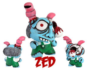 Dunny Monster : Hand Painted Zed